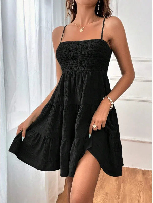 Smocked Tiered Mini Sundress