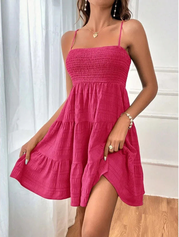 Smocked Tiered Mini Sundress