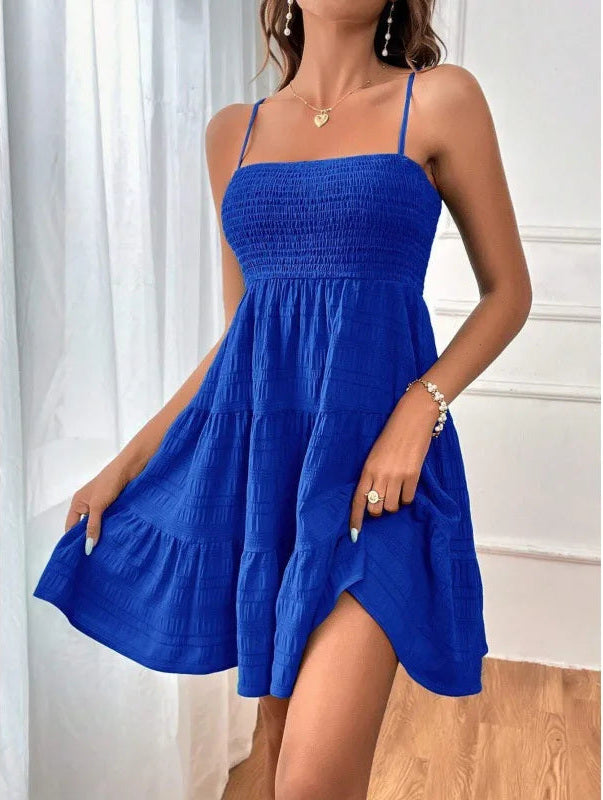 Smocked Tiered Mini Sundress