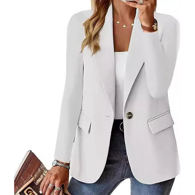Oversized Single Button Blazer Jacket