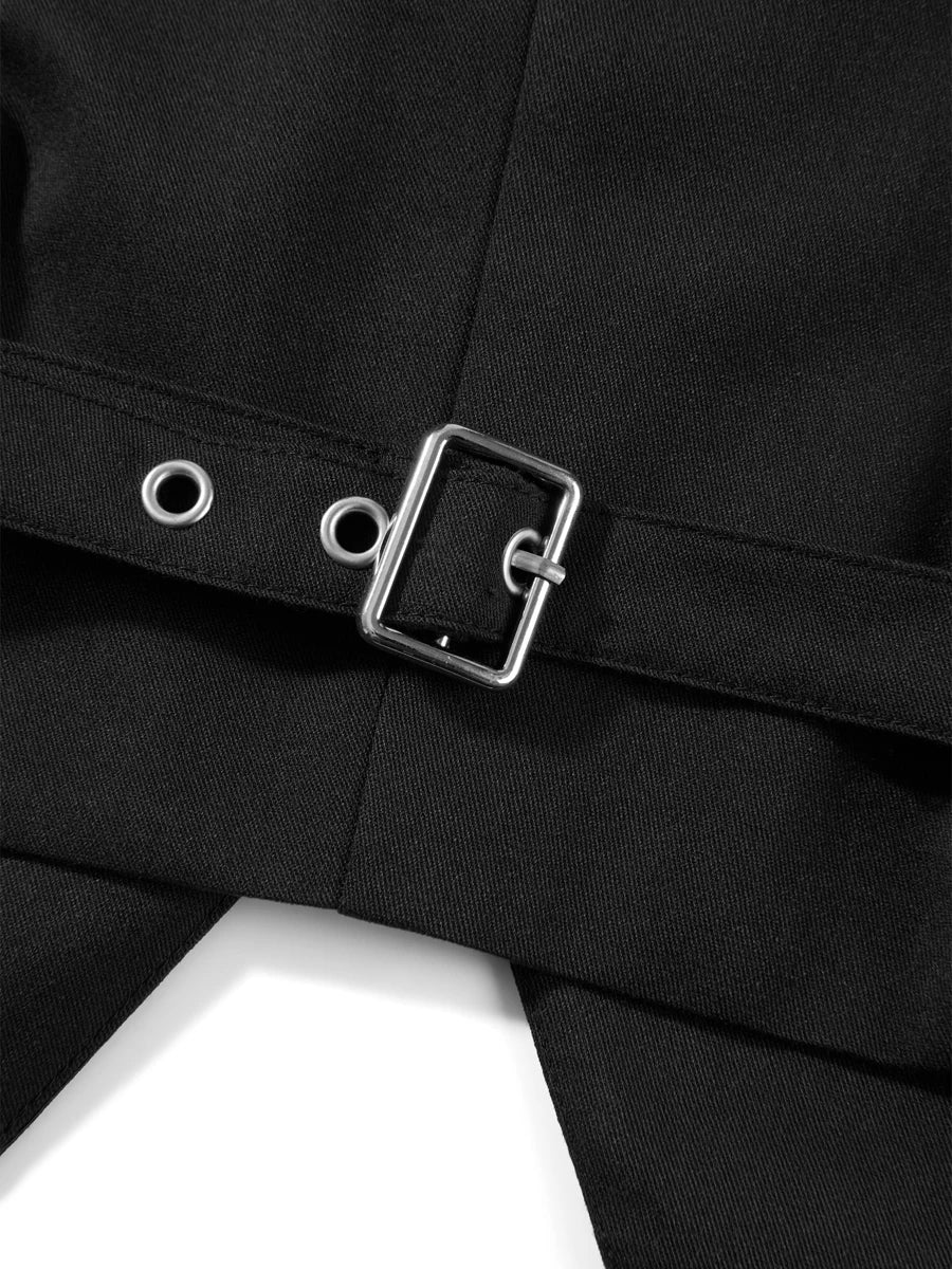 Women'S Fashion Black Sleeveless Vests Casual V Neck Button Waistcoat Formal Business Tuxedo Shirt Slim Fit Cropped Blazer Vests
