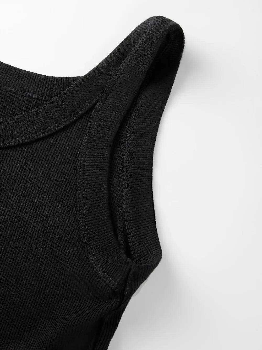 Y2K Ribbed Cotton Tank Tops Womens Summer Slim O-Neck Sleeveless Basic Soft Breathable Vest Sporty Jogging Wear Daily Undershirt